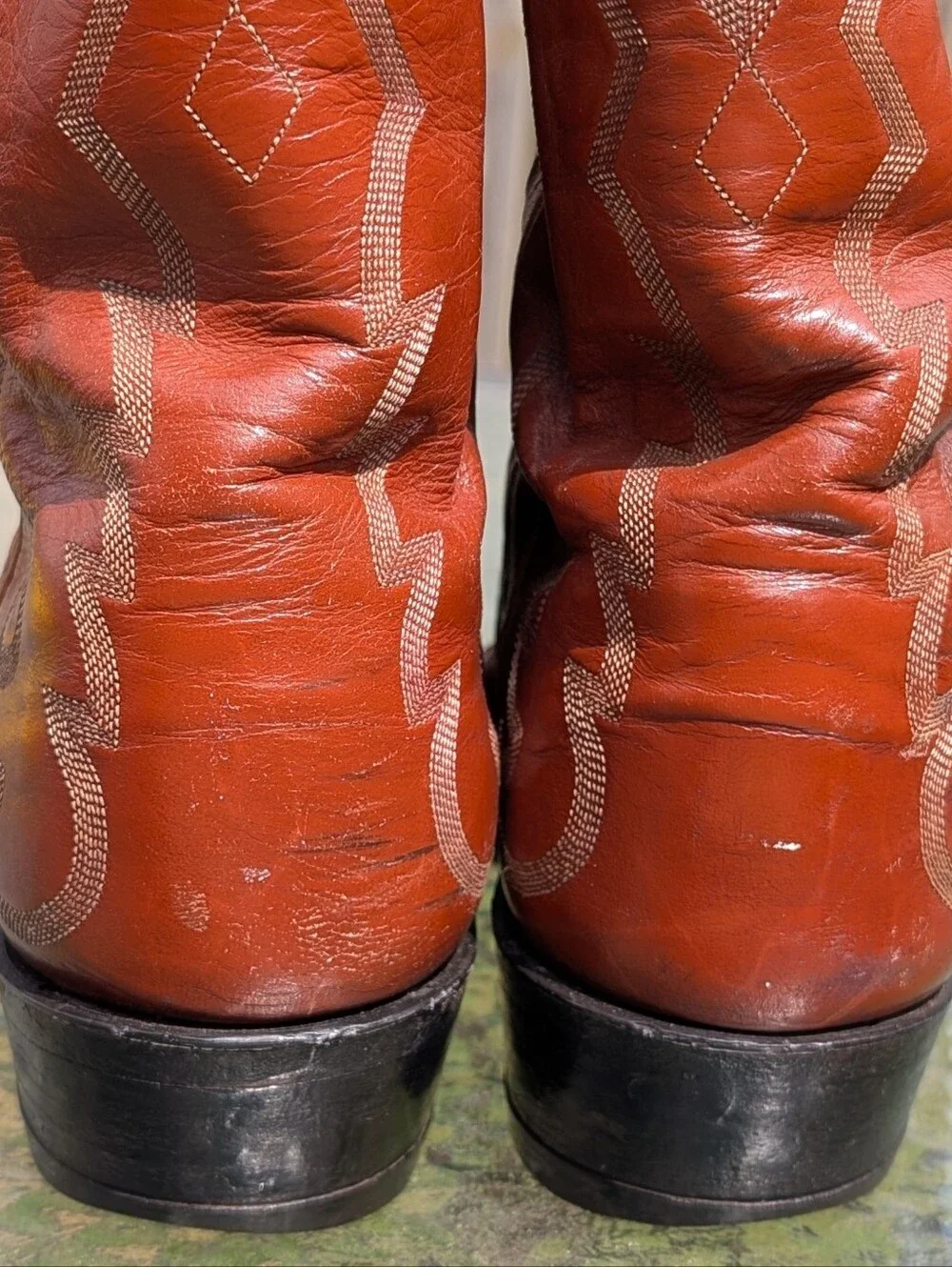 Men's Tony Lama Size 9.5 Brown Teju Lizard Western Cowboy BOOTS